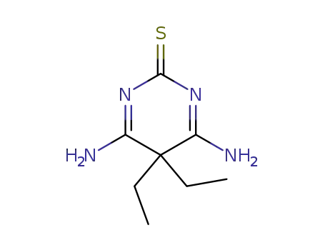 Molecular Structure of 76072-10-1 (5,5-diethyl-4,6-diamino-5<i>H</i>-pyrimidine-2-thione)