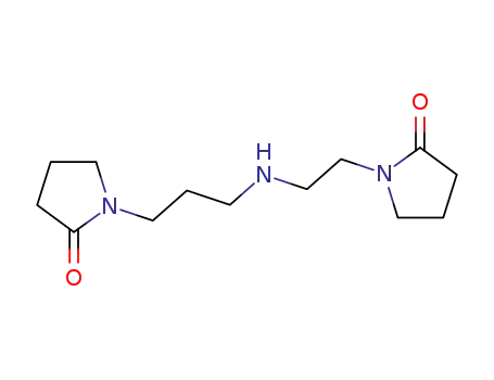 Molecular Structure of 72757-30-3 (1-[3-[[2-(2-oxo-1-pyrrolidinyl)ethyl]amino]propyl]pyrrolidin-2-one)
