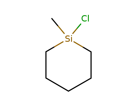 Molecular Structure of 18148-37-3 (1-Chloro-1-methylsilacyclohexane)