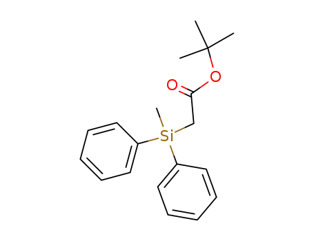 Molecular Structure of 77772-21-5 (t-Butyl (Methyldiphenylsilyl)acetate)