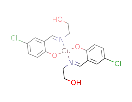bis{4-chloro-2-[(2-hydroxyethyl)iminomethyl]phenolato}-copper(II)