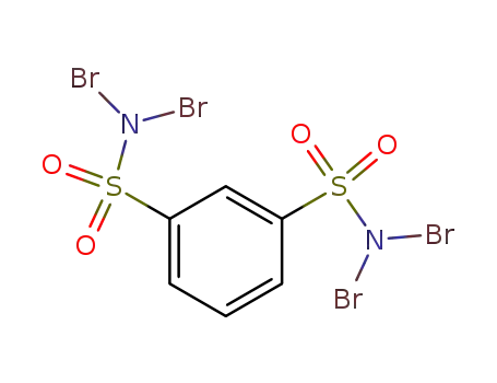 Molecular Structure of 848408-54-8 (N,N,N’,N’-tetrabromobenzene-1,3-disulfonamide)