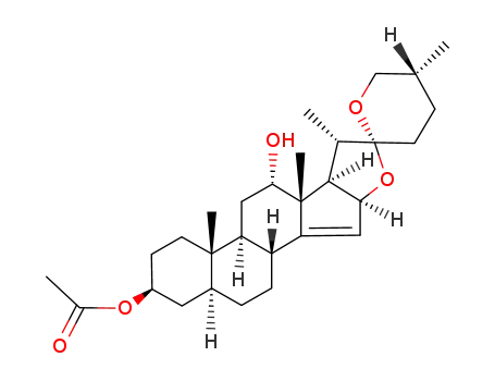 3β-acetoxy-12α-hydroxy-5α-spirostan-14-ene