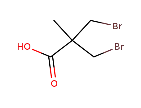 Molecular Structure of 31340-27-9 (Propanoic acid, 3-bromo-2-(bromomethyl)-2-methyl-)