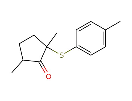 2,5-dimethyl-2-(p-tolylthio)cyclopentanone