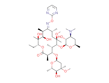 Molecular Structure of 930287-49-3 (clarythromycin 9-O-(2-pyrimidyl)oxime)