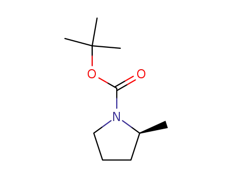 Molecular Structure of 137496-71-0 ((S)-1-Boc-2-methylpyrrolidine)