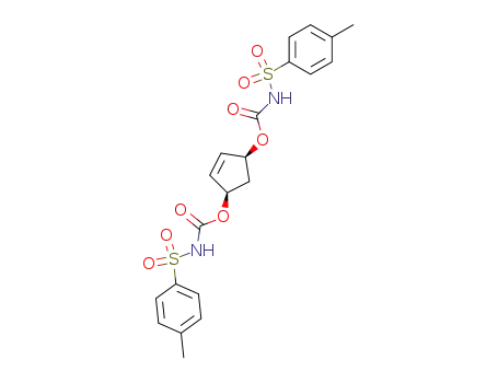 Carbamic acid, [(4-methylphenyl)sulfonyl]-,
(1R,3S)-4-cyclopentene-1,3-diyl ester, rel-