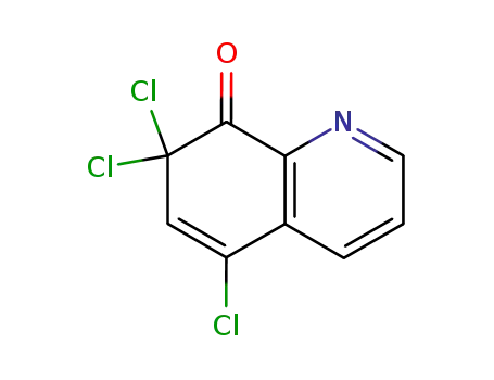 Molecular Structure of 687638-05-7 (5,7,7-trichloro-7H-quinoline-8-one)