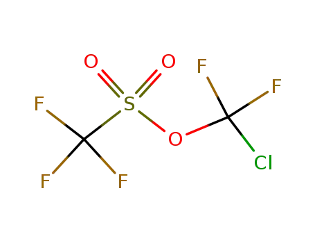 Molecular Structure of 74501-96-5 (perfluorochloromethyl trifluoromethanesulfonate)