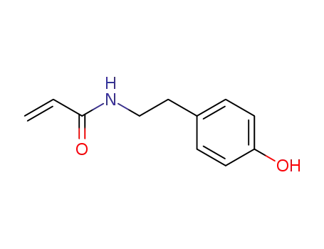 Molecular Structure of 80633-44-9 (N-(4-hydroxyphenethyl)acrylamide)