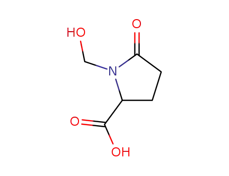 Molecular Structure of 66702-19-0 (1-(hydroxymethyl)-5-oxo-DL-proline)
