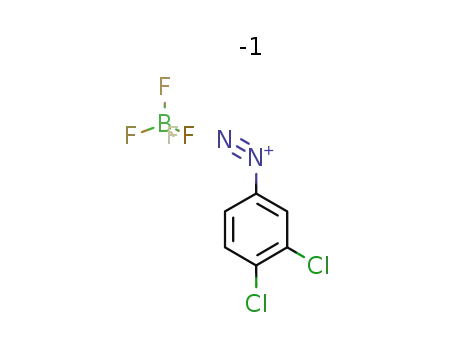 Molecular Structure of 405-02-7 (Benzenediazonium, 3,4-dichloro-, tetrafluoroborate(1-))