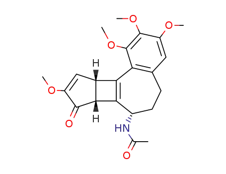 Molecular Structure of 6901-13-9 ([7S-(7alpha,7bbeta,10abeta)]-N-(5,6,7,7b,8,10a-hexahydro-1,2,3,9-tetramethoxy-8-oxobenzo[a]cyclopenta[3,4]cyclobuta[1,2-c]cyclohepten-7-yl)acetamide)