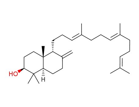 Molecular Structure of 1073543-01-7 ((9R,10S)-polypoda-8(26),13E,17E,21-tetraen-3β-ol)
