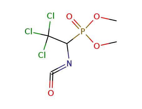 Molecular Structure of 85978-65-0 (2,2,2-trichloro-1-(dimethoxyphosphinyl)ethyl isocyanate)
