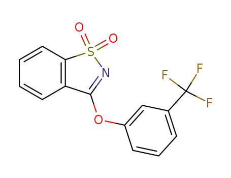 3-(3-trifluoromethyl-phenoxy)-benzo[<i>d</i>]isothiazole 1,1-dioxide