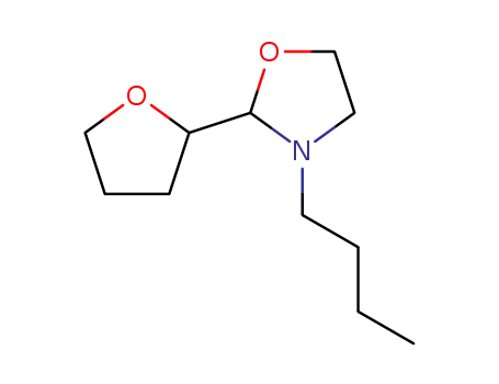 Molecular Structure of 78749-73-2 (2-(2'-tetrahydrofuryl)-3-butyl-1,3-oxazolidine)