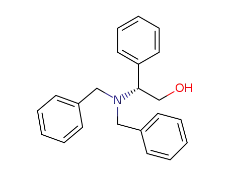 Molecular Structure of 193476-02-7 ((+)-(2R)-2-[bis(phenylmethyl)amino]-2-phenylethanol)