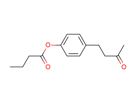 Molecular Structure of 72727-70-9 (4-(3-oxobutyl)phenyl butyrate)