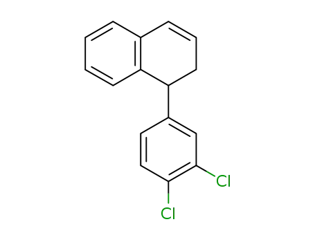 Molecular Structure of 439134-46-0 (1-(3,4-dichlorophenyl)-1,2-dihydronaphthalene)