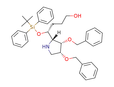 (R)-4-((2S,3S,4R)-3,4-Bis-benzyloxy-pyrrolidin-2-yl)-4-(tert-butyl-diphenyl-silanyloxy)-butan-1-ol