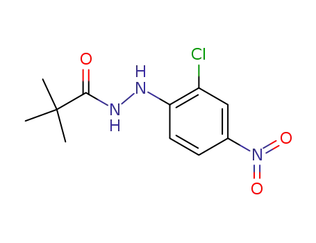 Molecular Structure of 72791-01-6 (2'-(2-chloro-4-nitrophenyl)-2,2-dimethylpropionohydrazide)