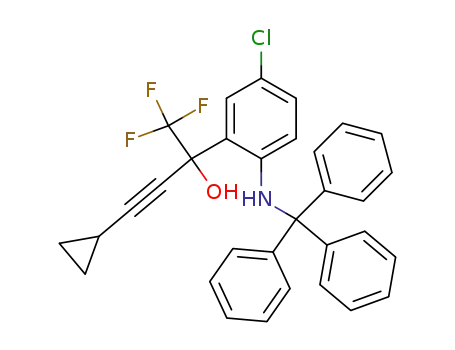 2-[5-chloro-2-(trityloamino)phenyl]-4-cyclopropyl-1,1,1-trifluorobut-3-yn-2-ol