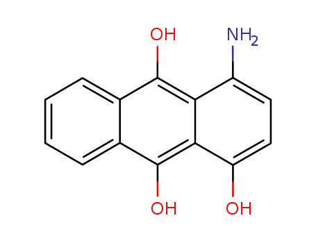 Molecular Structure of 73592-78-6 (4-amino-anthracene-1,9,10-triol)