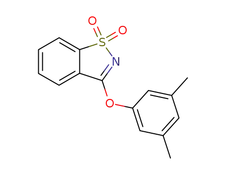 Molecular Structure of 132636-71-6 (3-(3,5-Dimethyl-phenoxy)-benzo[d]isothiazole 1,1-dioxide)