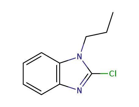 Molecular Structure of 80841-35-6 (1H-Benzimidazole,2-chloro-1-propyl-(9CI))
