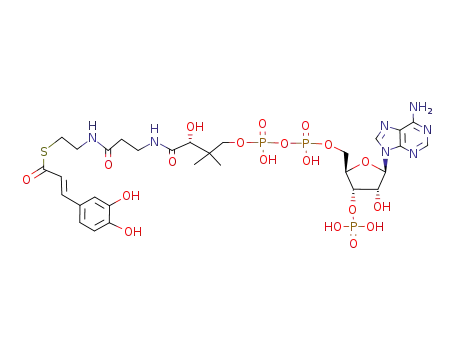Molecular Structure of 1021913-49-4 (caffeic acid coenzyme A thiol ester)