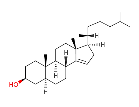 Molecular Structure of 20780-35-2 (5α-cholest-14-en-3β-ol)