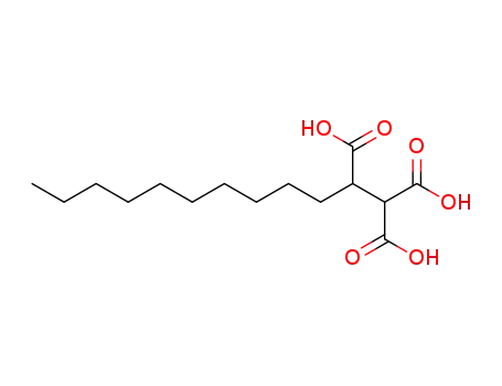 Molecular Structure of 5077-84-9 (1,1,2-Dodecanetricarboxylic acid)