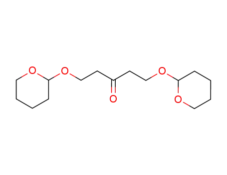 Molecular Structure of 86447-08-7 (1,5-bis(tetrahydropyran-2-yloxy)pentan-3-one)