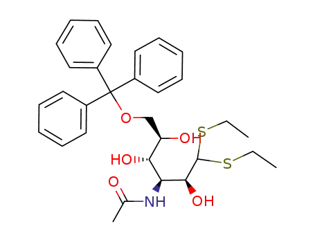 3-acetamido-3-deoxy-6-O-triphenylmethyl-D-mannose diethyl dithioacetal