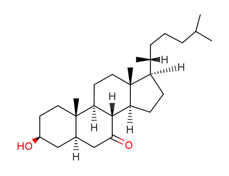 Molecular Structure of 7591-17-5 (7-KETOCHOLESTANOL)