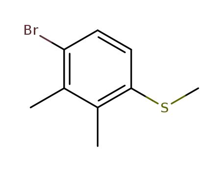 Molecular Structure of 250593-00-1 (2,3-dimethyl-4-methylsulfanylbromobenzene)