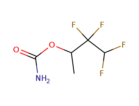 Molecular Structure of 756-48-9 (1-methyl-2,2,3,3-tetrafluoropropyl carbamate)