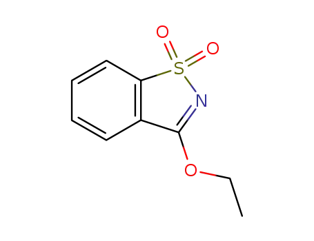 Molecular Structure of 18712-15-7 (3-Ethoxy 1,2-benzisothiazole 1,1-dioxide)