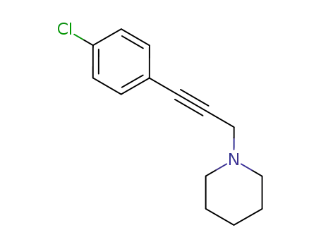 Molecular Structure of 342627-02-5 (Piperidine, 1-[3-(4-chlorophenyl)-2-propynyl]-)