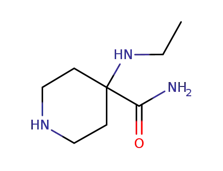 Molecular Structure of 84100-54-9 (4-(ethylamino)piperidine-4-carboxamide)