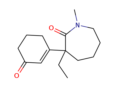2H-Azepin-2-one,3-ethylhexahydro-1-methyl-3-(3-oxo-1-cyclohexen-1-yl)-