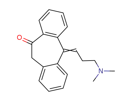 Molecular Structure of 37401-47-1 (N,Ndimethyl-3-(10,11-dihydro-10-oxo-5H-dibenzo<a,d>cycloheptene)-Δ<sup>5,γ</sup>-propylamine)