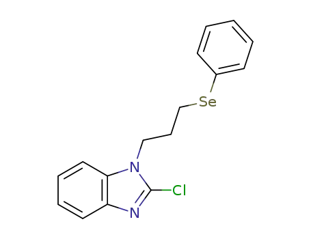 Molecular Structure of 895581-98-3 (2-chloro-1-[(3-phenylselanyl)propyl]-1H-benzo[d]imidazole)