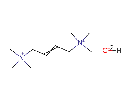 Molecular Structure of 116054-63-8 (hexa-<i>N</i>-methyl-<i>N</i>,<i>N</i>'-but-2-enediyl-di-ammonium; dihydroxide)
