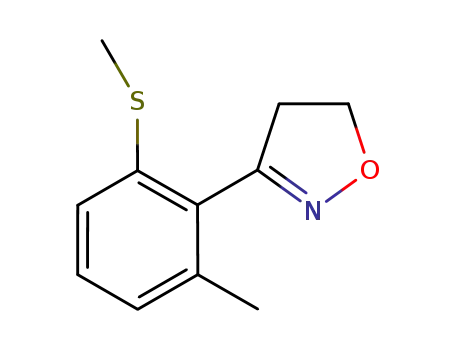 Molecular Structure of 250592-91-7 (3-(2-methyl-6-methylthiophenyl)-4,5-dihydroisoxazole)