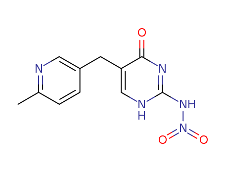 4(3H)-Pyrimidinone,5-[(6-methyl-3-pyridinyl)methyl]-2-(nitroamino)-
