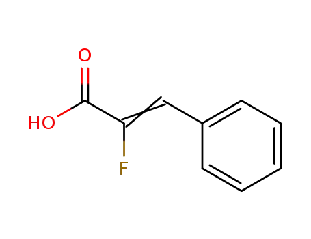 Molecular Structure of 350-90-3 (ALPHA-FLUOROCINNAMIC ACID)