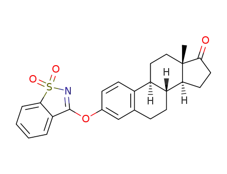 (8R,9S,13S,14S)-3-(1,1-Dioxo-1H-1λ<sup>6</sup>-benzo[d]isothiazol-3-yloxy)-13-methyl-6,7,8,9,11,12,13,14,15,16-decahydro-cyclopenta[a]phenanthren-17-one